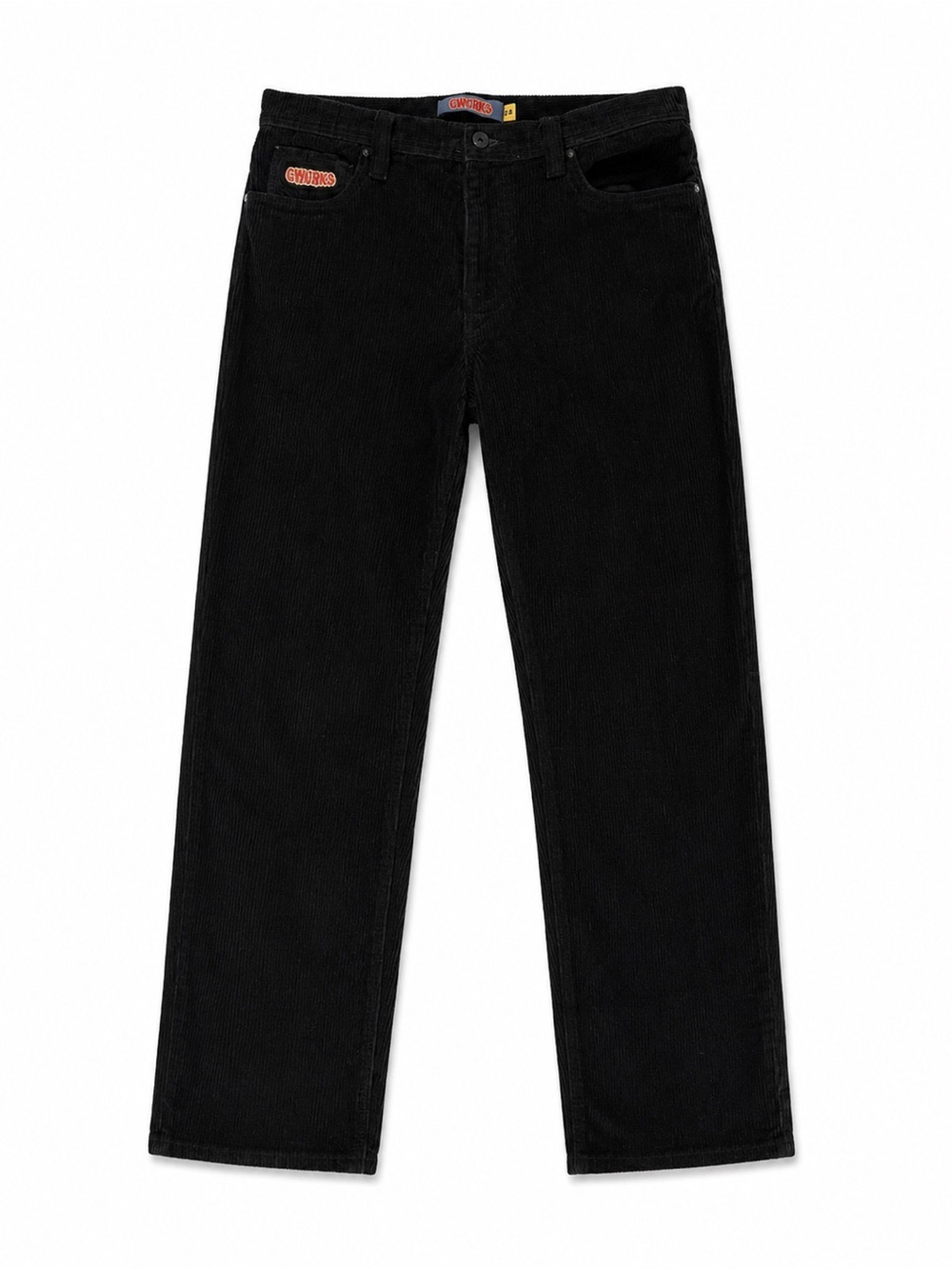 Empyre Black Corduroy Straight-Leg Pants